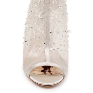 Badgley Mischka Isadora Mesh Peep Toe Bootie